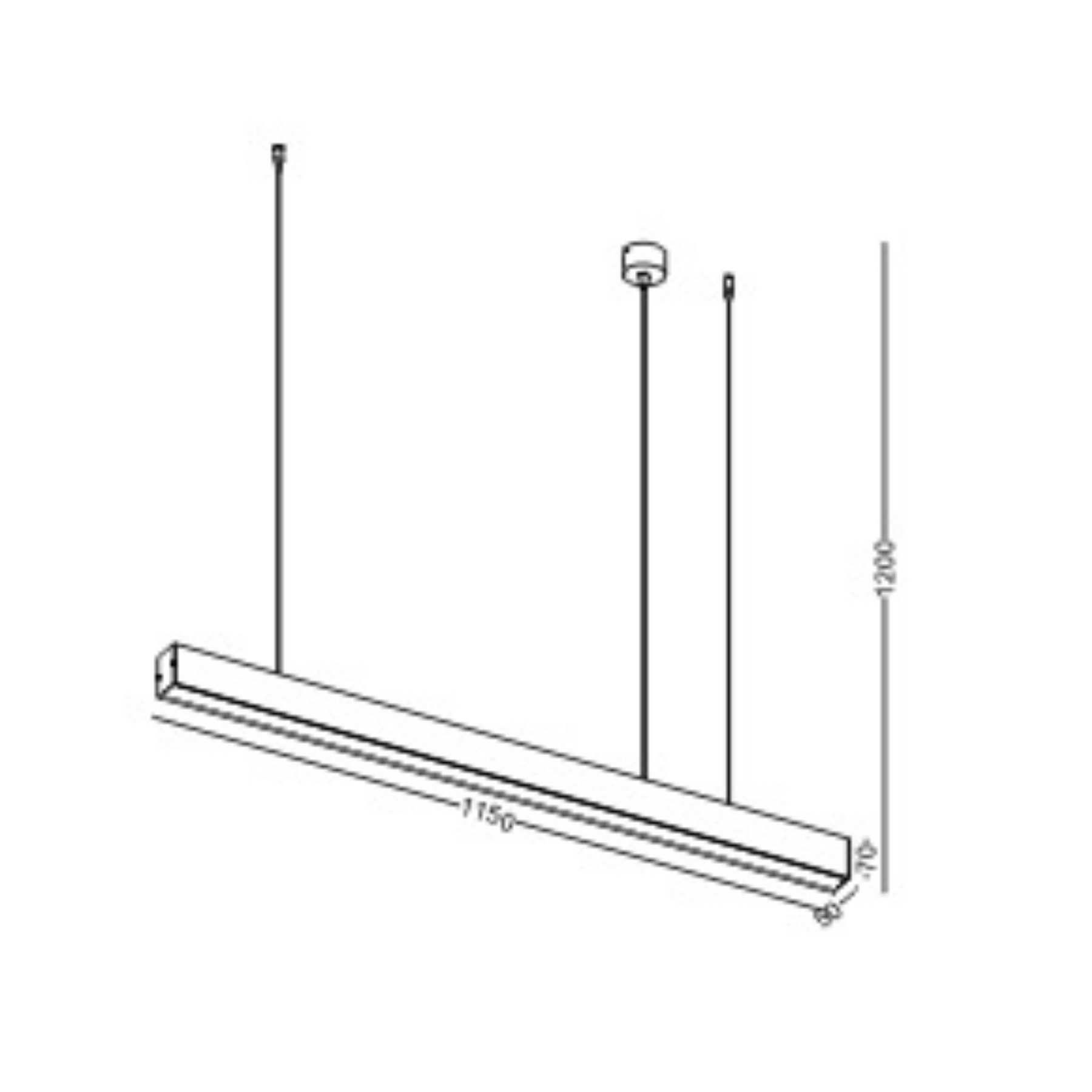 Hanging strip light deals