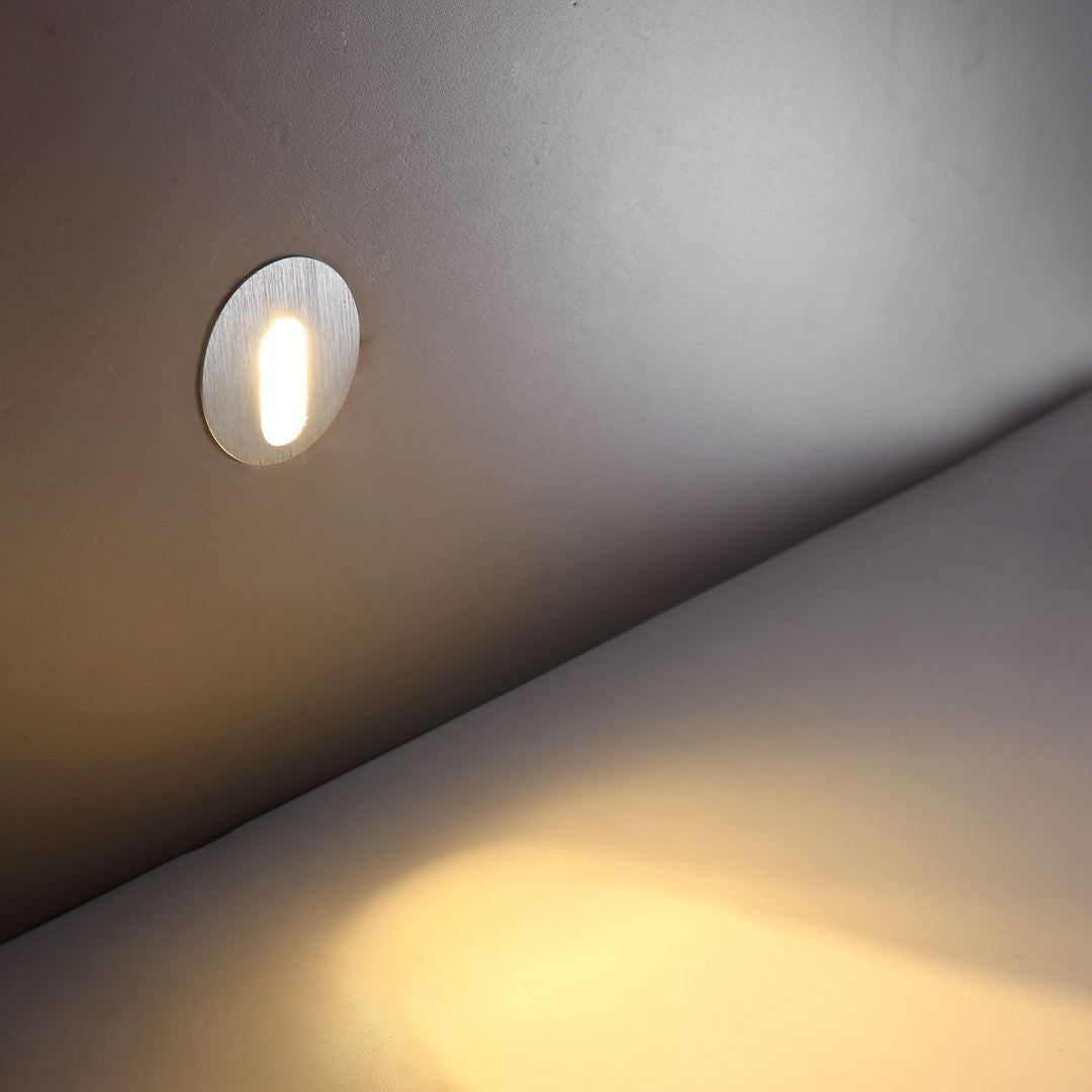 LED Round recessed Step Light - White